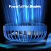 TOPK 5000mAh Mini Portable Fan USB Rechargeable Hand Held Fan,Small Pocket Fan 3 Speeds with Lanyard &Base,USB Desk Fan Foldable 5