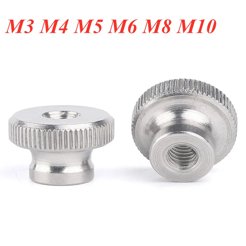Stainless Steel 304 Knurled Thumb Nut Iinstrument Hand Tighten Nut 3d