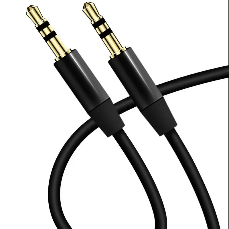 Câble d'extension audio plaqué or, câble pour voiture, Xiaomi, sauna, téléphone, haut-parleur, auxiliaire, 3.5mm, mâle à mâle 3.5mm, 3.5mm, m-x