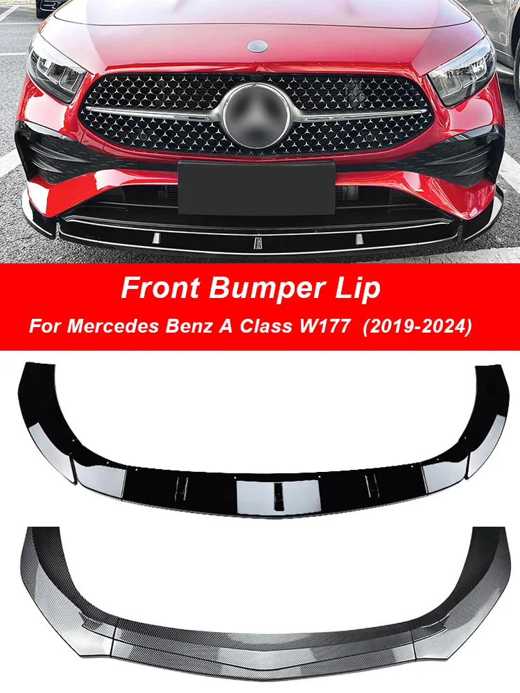 

Автомобильный передний бампер для Mercedes Benz A Class V177 W177, бампер, спойлер, утинка, крышки, наборы кузовов A35 A180 A200 A220 A250 AMG 2019-2024