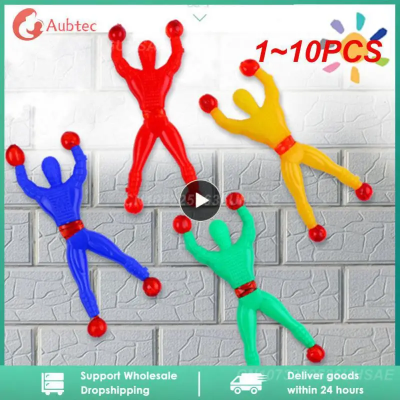 

1~10PCS Wall Tumblers Sticky Toys Climbing Man Stretchy Flexible Crawler for Kids Assorted Colors Party Favors Easter Stuffers