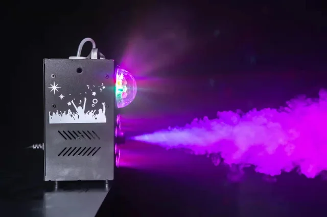 Littleboyny 800 W Fog Machine with RGB Effect, 13 Colours, 10 LED Light  Smoke Machine, Mini Fog Smoke Machine with 1 Remote Control for DJ Disco  Party, Halloween, Weddings, Christmas, Stage 
