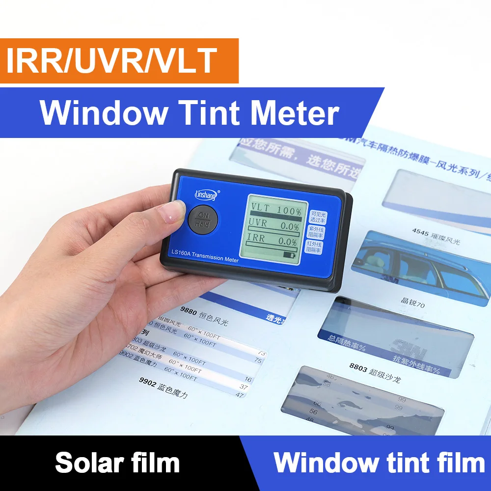 Window Tint Meter Solar Film Tester UV 365nm IR 1400nm VLT LS160 LS160A