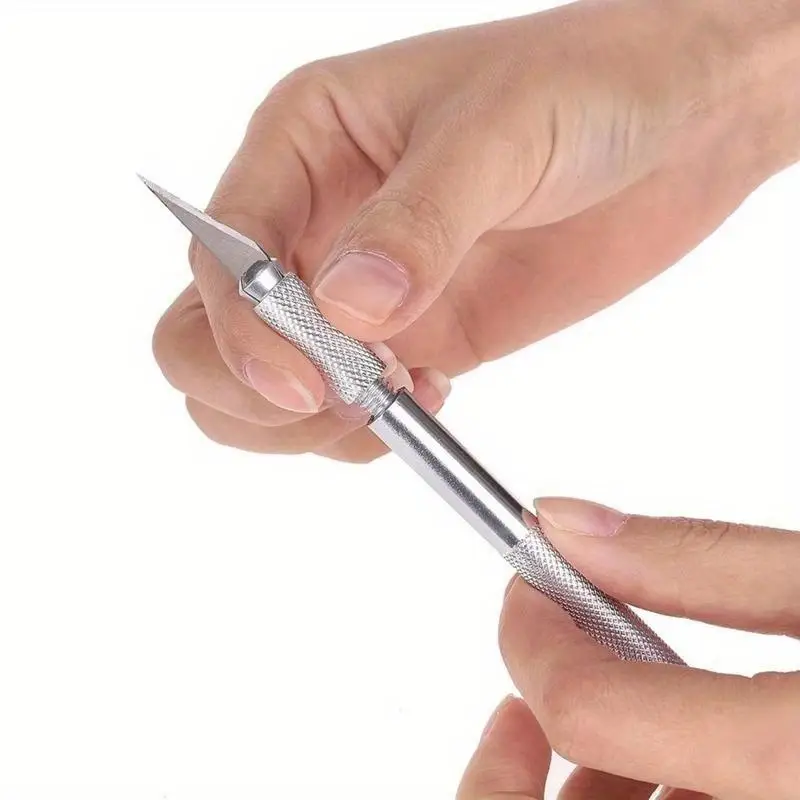 13PCS 정밀 커터 세트 수공구 공예 취미용 종이 절단 조각 알루미늄 합금 블레이드 DIY 박스 포함