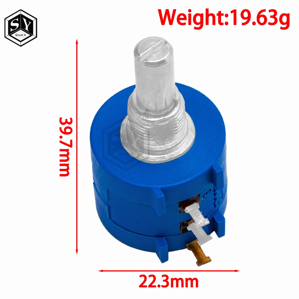 Multiturn Potentiometer Adjustable Resistor 3590S Multiturn Potentiometer 500-100K ohm 3590 102-103