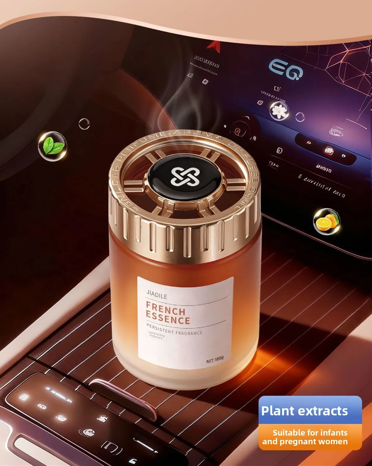 Car Aromatherapy Diffuser Balm For Odor Elimination Long Lasting_voghion.com