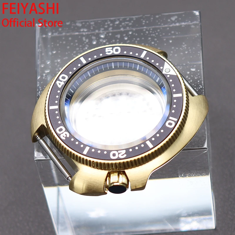 44Mm Gold Case Mod Skx 6105 Orologi Da Uomo In Acciaio Inossidabile Vetro Zaffiro Per Seiko Nh34 Nh35 Nh36 Nh38 Skx007 Skx013 Movimento