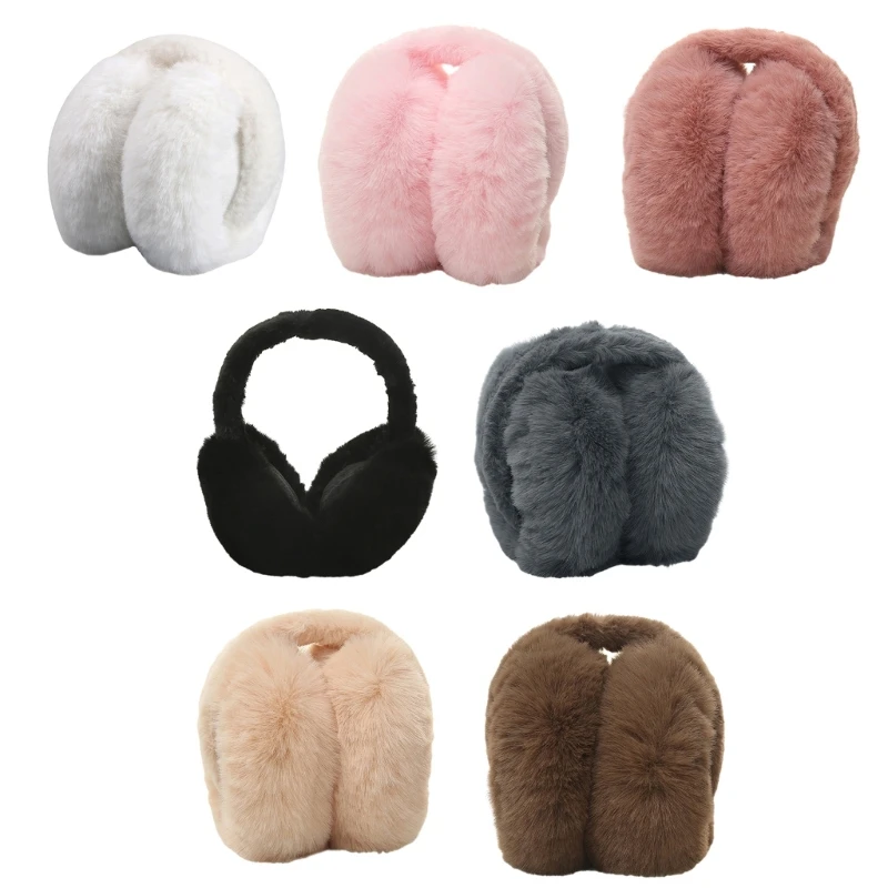 

Foldable Winter Earmuff Soft and Warm Ear Warmer for Women Teens Girl Boys Lovely Furry Ear Protectors Outdoor Ear Muffs