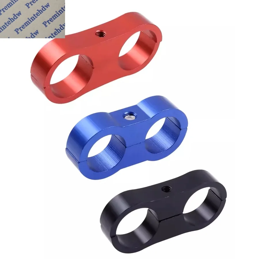 10Pcs Aluminum Alloy Hose Separator Clamp For Fuel Oil Brake Water Pipe Gas Line Organizer