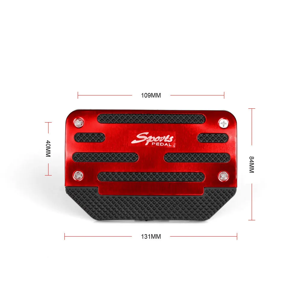 2pcs/set Universal Non Slip Aluminum Automatic Transmission Car Pedal Cover Set For Brake Accelerator car accessories,car pedals,pedal cover