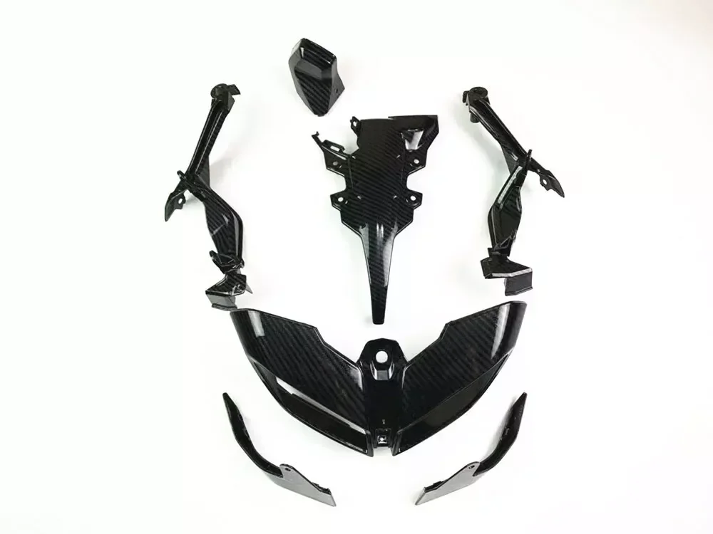 야마하 MT-09 FZ-09 MT09 FZ09 GT SP ST 2017 2018 2019용 카본 파이버 컬러 헤드라이트 프론트 커버 브래킷 페어링