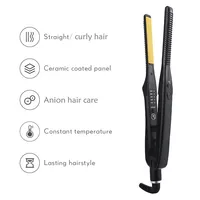 3/10 Pencil Flat Iron Mini Hair Straightener Fast Heating Beard Straightening Iron Small Flat Iron For Short Hair Straightener 2