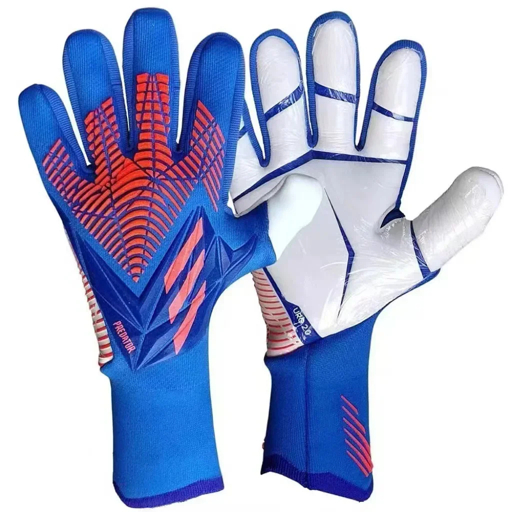 thumbnail image 1 of Guantes de fútbol para niños y adultos, de látex, con protección gruesa, guantes de portero de fútbol profesional, para niños y adolescentes, 1 of 5