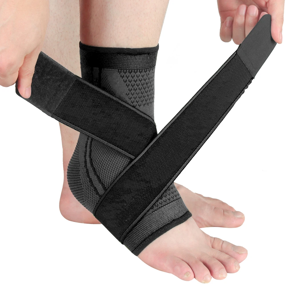 SKDK 1PC 3D Pressurized Bandage Ankle Support Wrist Sports Gym Badminton Ankle Brace Protector