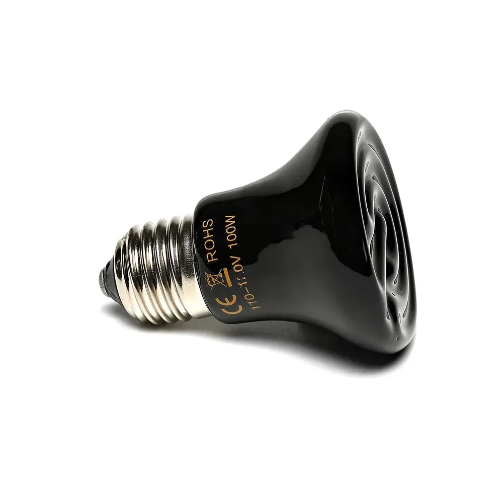 Reptile Infrared Ceramic Heating Lamp 110V 220V Heat Emitter Light Bulb 25W 50W 75W 100W reptile heating lamp,reptile light bulb,reptile lamp bulb,heating lamp bulb