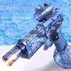 Automatic Water Absorbing Large Capacity Water Gun Summer Electric Water Gun Long Rang Pulse Watergun Outdoor Toy With Light 2