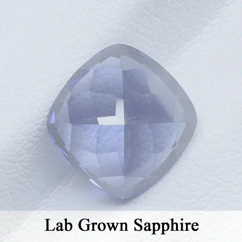 새로운 도매 랩 그로운 사파이어 사각 쿠션 로얄 블루 10x14mm 6.1-6.25캐럿..