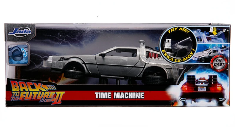 Jada – retour vers le futur 1:24, Machine avec porte à aile légère, modèle  de voiture DeLorean DMC-12 en alliage moulé, jouet, Collection cadeau -  AliExpress