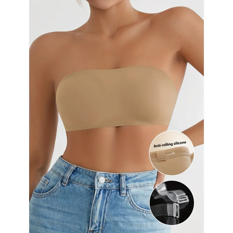 Seamless Wireless strapless bra for women, comfortable push-up bra