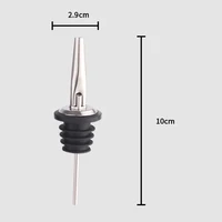 4Pcs Black/Rose Gold/Silver Liquor Pourers, Stainless Steel Liquor Bottle Pourers for Alcohol, Bar Accessories Pour Spouts 6
