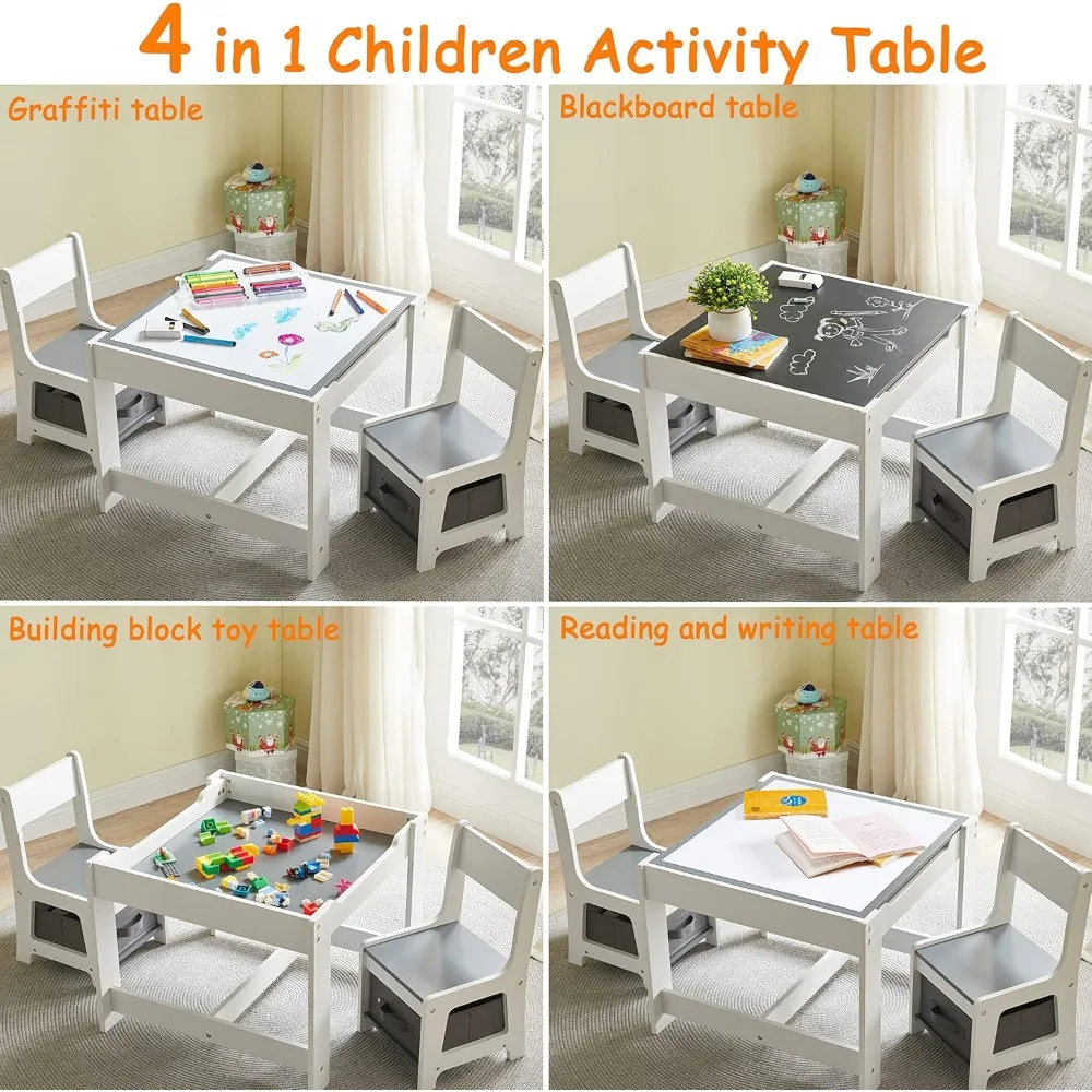 Kids Wooden Activity Table 3
