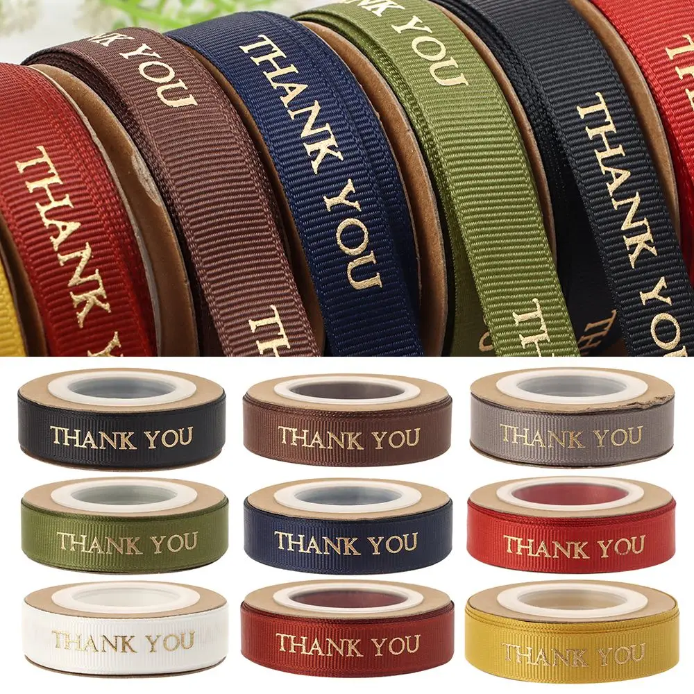 Decoration Organza Ribbon Flower Bouquet Flower Packaging Thank You Ribbon DIY Gift Decoration Satin Gift