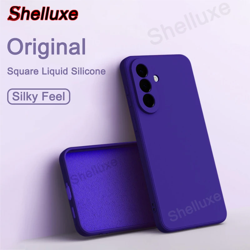 Shelluxe Square Liquid Silicone Silky Feel Case Cover