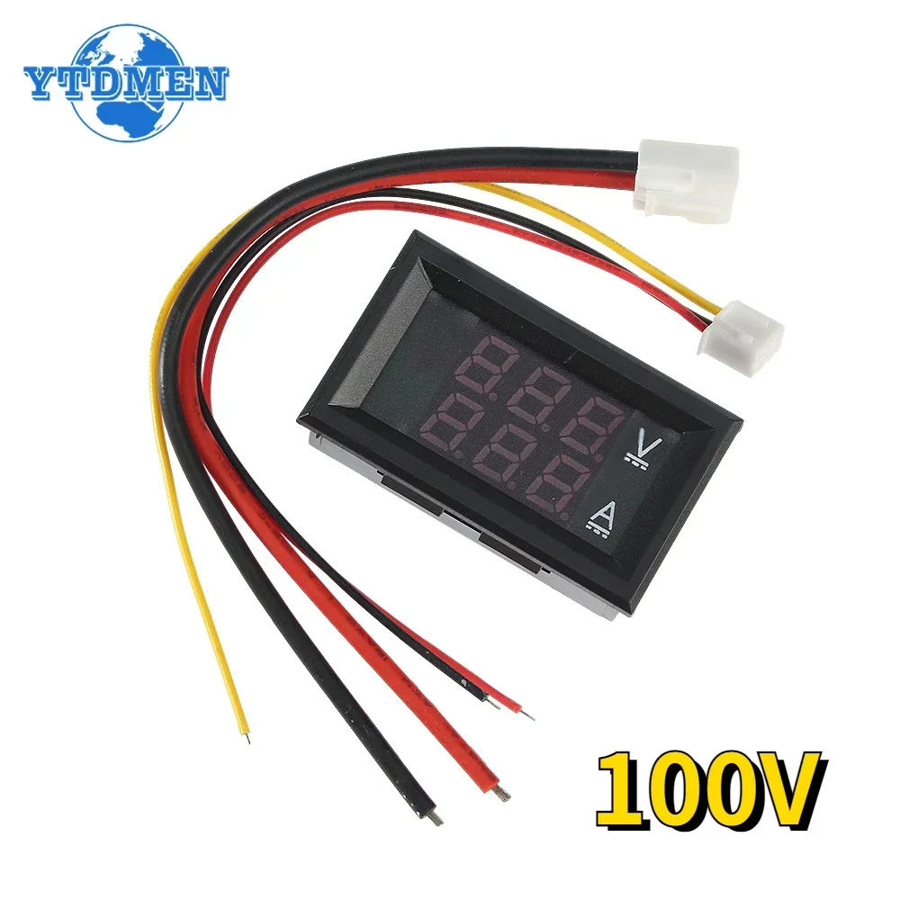 Digital Voltmeter DSN-VC288 LED DC 0-100V 10A 50A 100A Voltmeter Ammeter LED Dual Digital Meter Voltage Current Home Use Tool