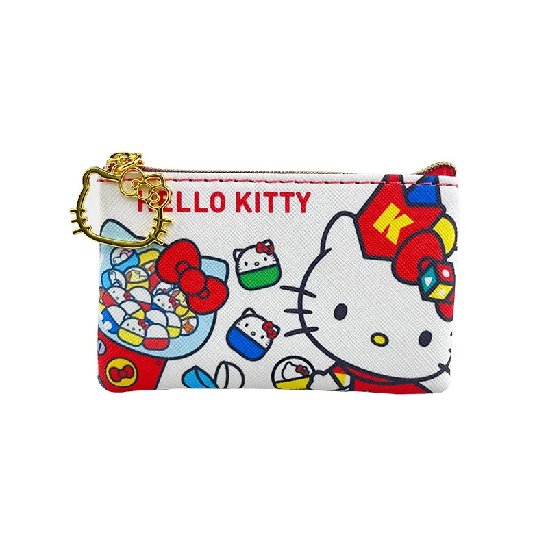 Hello Kitty Coin Pouch Kuromi Purse Sanrio Creative Small Wallet My Melody Bags Girls Purse Kawaii Wallet Kid Purses