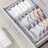 3pcs/ set Underwear Fabric Drawer Storage Basket, Socks Storage Drawer Box For Panties Bras Ties, Clothes, Organizer Of Wardrobe 4