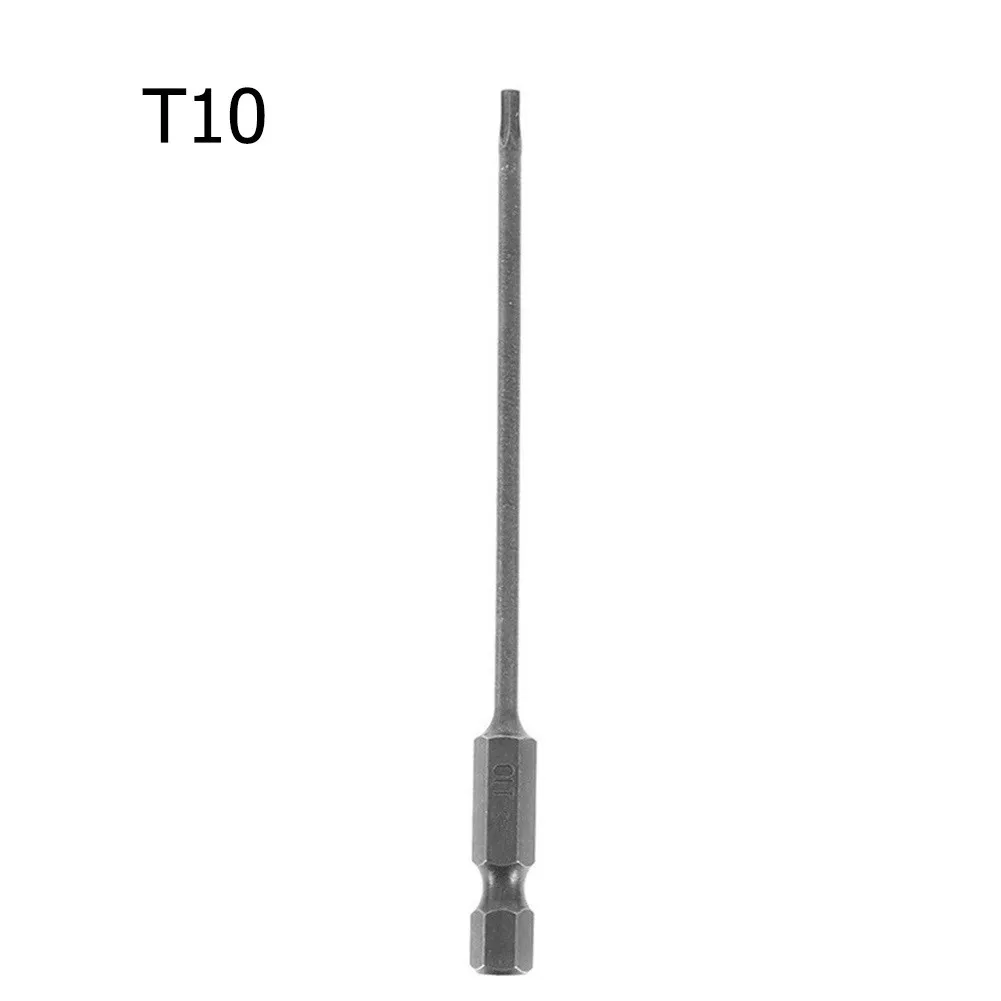 1Pcs Torx Screwdriver Bit 1/4'' Shank Hex Wind Drill Head 100mm Screw Wrench Magnetic Star T8 T10 T15 T20 T25 T27 T30 T40