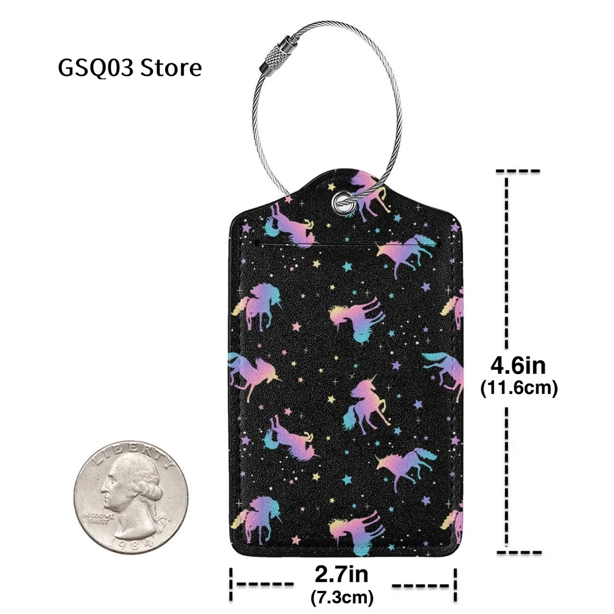 Рисунок 4 - Ярлыки для чемодана с единорогом и звездами