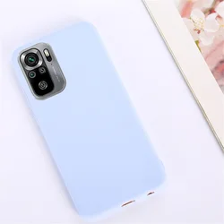 Candy Solid Color Matte Silicone Case - Soft TPU Cover for Redmi 10X 5G (PURPLE)