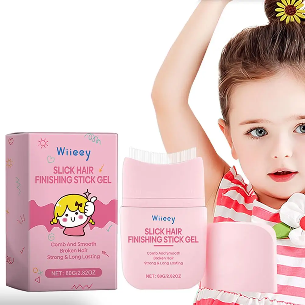 80g New Hair Wax Stick, Wax Stick For Hair Wigs Slick Stick Pomade Non-greasy Styling For Fly Away J1B8