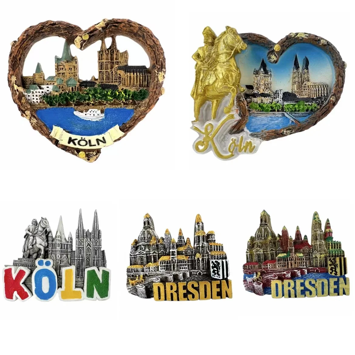 

Germany Fridge Magnets Cologne Dresden Travel Memorial Magnetic Refrigerator Stickers Gift Room Decoration Collectio