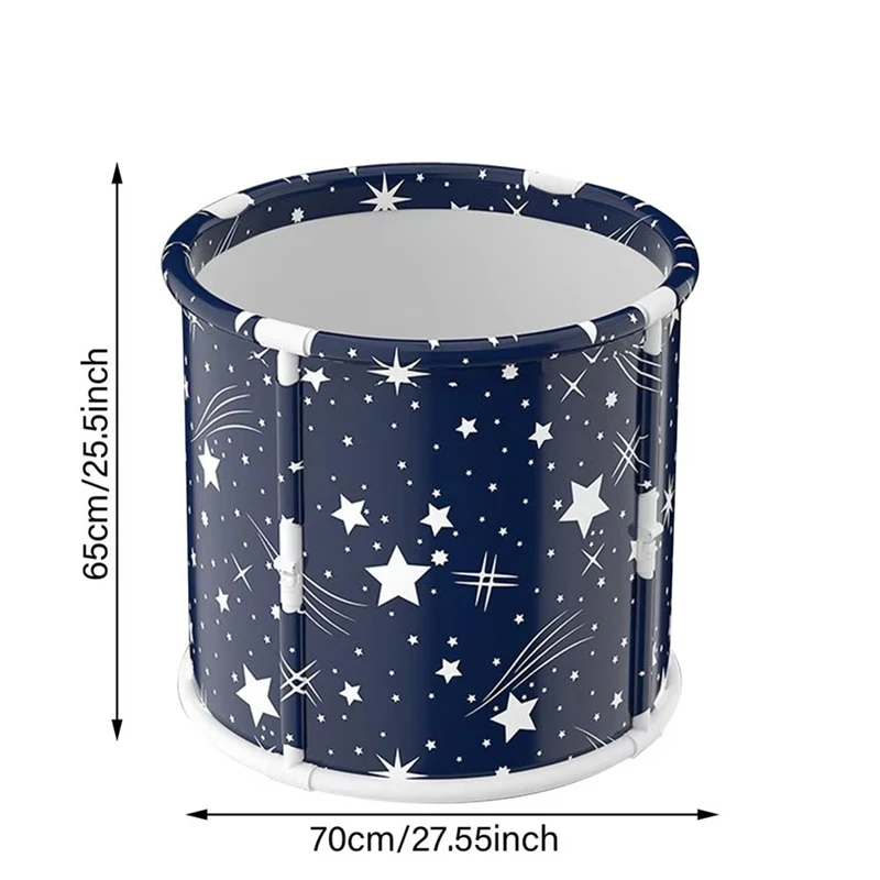 Folding Large Bathtub Thickened PVC Portable Folded Bucket Baby Children Bathroom Thickening SPA Tubs For Hot Cold Tub 6