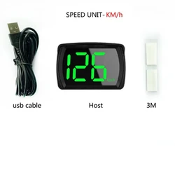 Universal Car HUD Digital Speedometer with Large Font Display (Car HUD KMH)