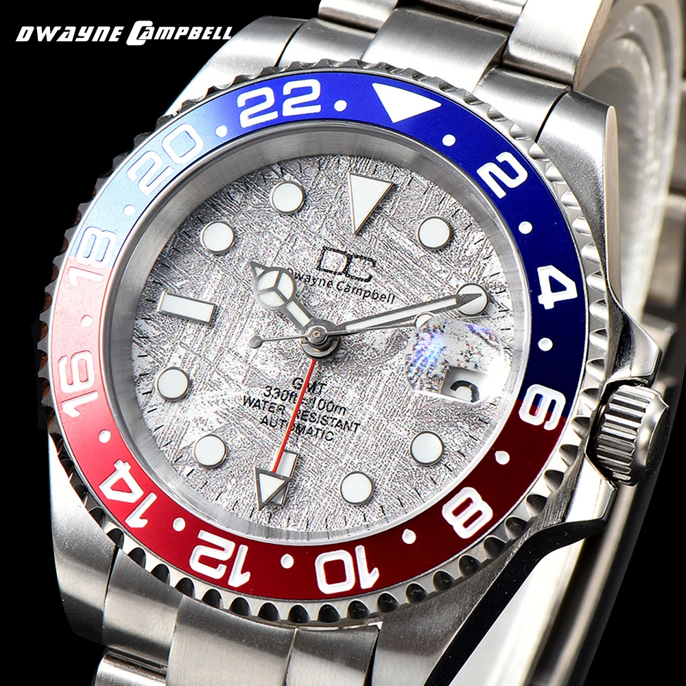 

Custom Logo 40.5MM Sapphire NH34 Automatic Mechanical Mens WristWatch Sterile Dial Ceramic 5 Bar Luminous Sport Male