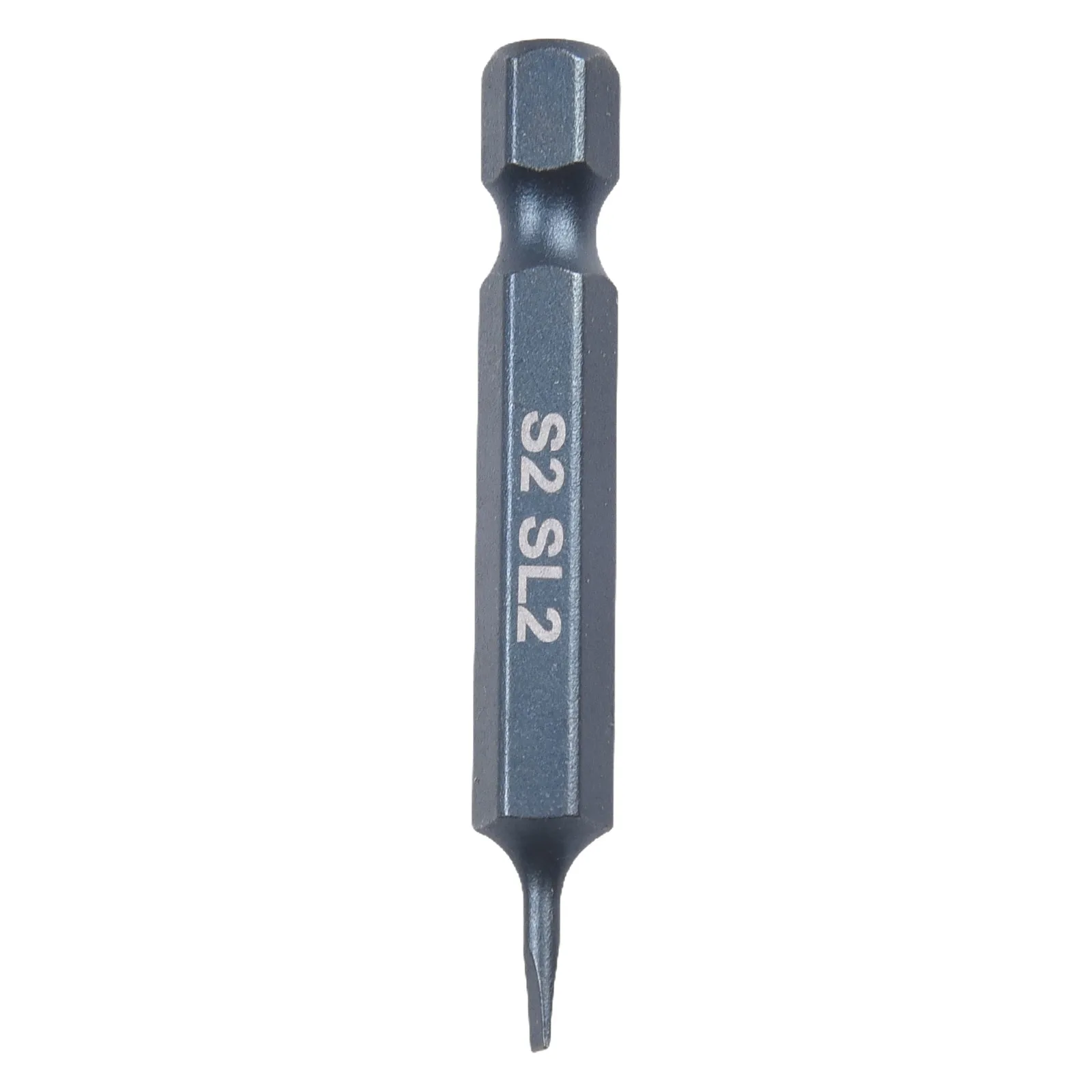 

Practical Screwdriver Bit 1/4\\'\\' Hex 2.0-6.0mm 50mm Alloy Steel Blue Flat Head For Electric Hand Screwdrivers