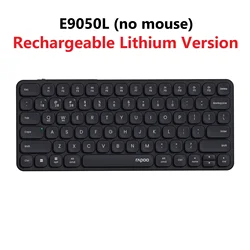 Rapoo Multi - Device Wireless Keyboard and Mouse Set with Bluetooth Connectivity (E9050L Dark Grey)