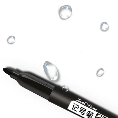 9 Pz/set Pennarello Permanente Punta Fine Inchiostro Impermeabile Pennino Sottile Pennino Greggio Nero Blu Rosso Inchiostro 1.5mm Pennarelli di Colore Fine - immagine 3