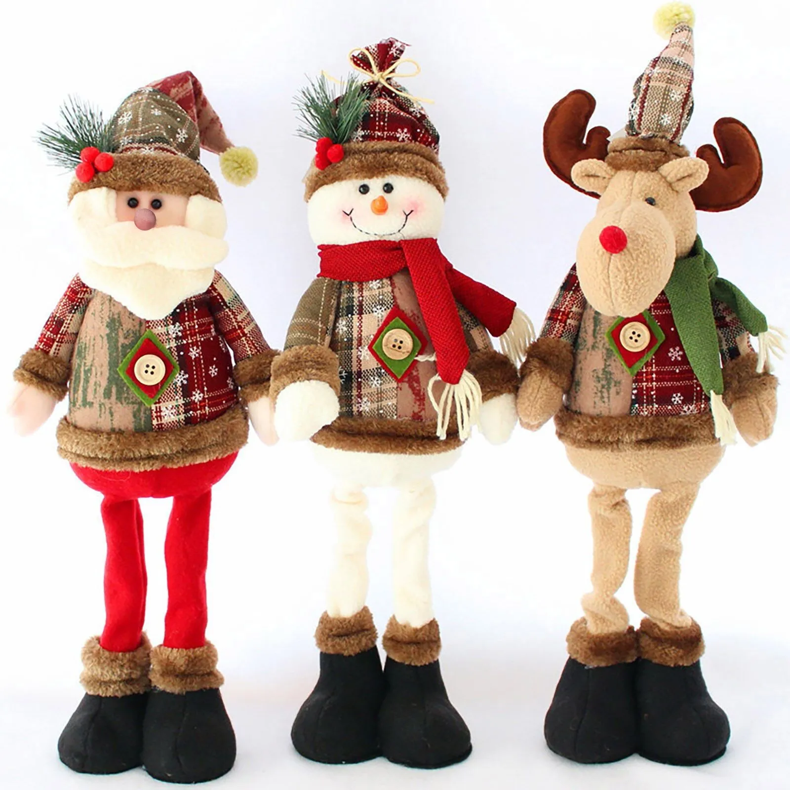 

Children'S Day Gifts Santa Snowman-Reindeer Christmas Decoration Leg Table Mantel Decoration Toys For Kids Birthday Gift