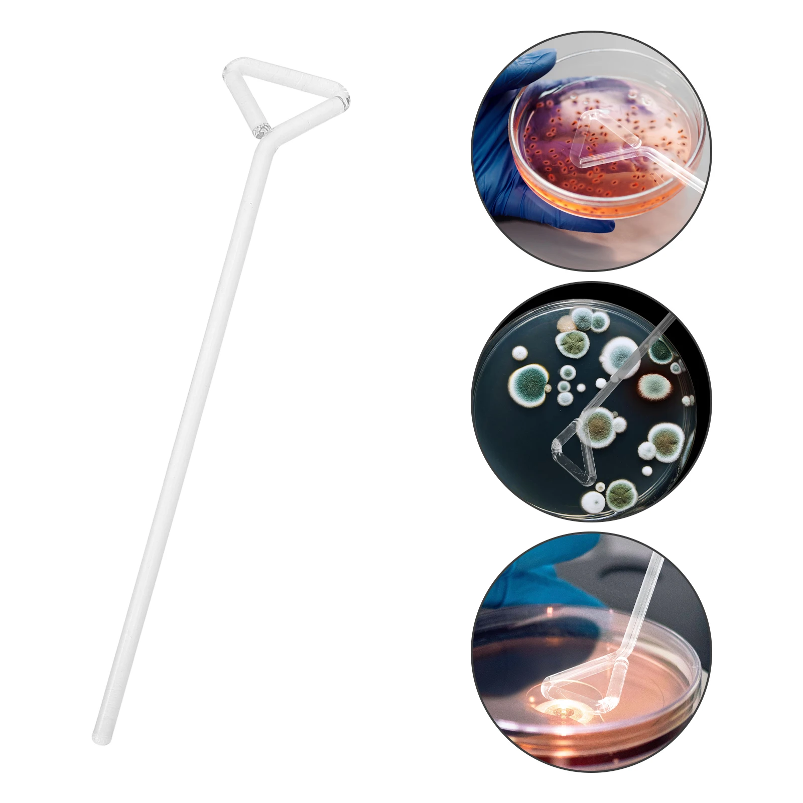 Cell Spreader Glass Cell Spreading Sticks L-shaped Coating Rod Glass Spreader 4pcs Laboratory Tools