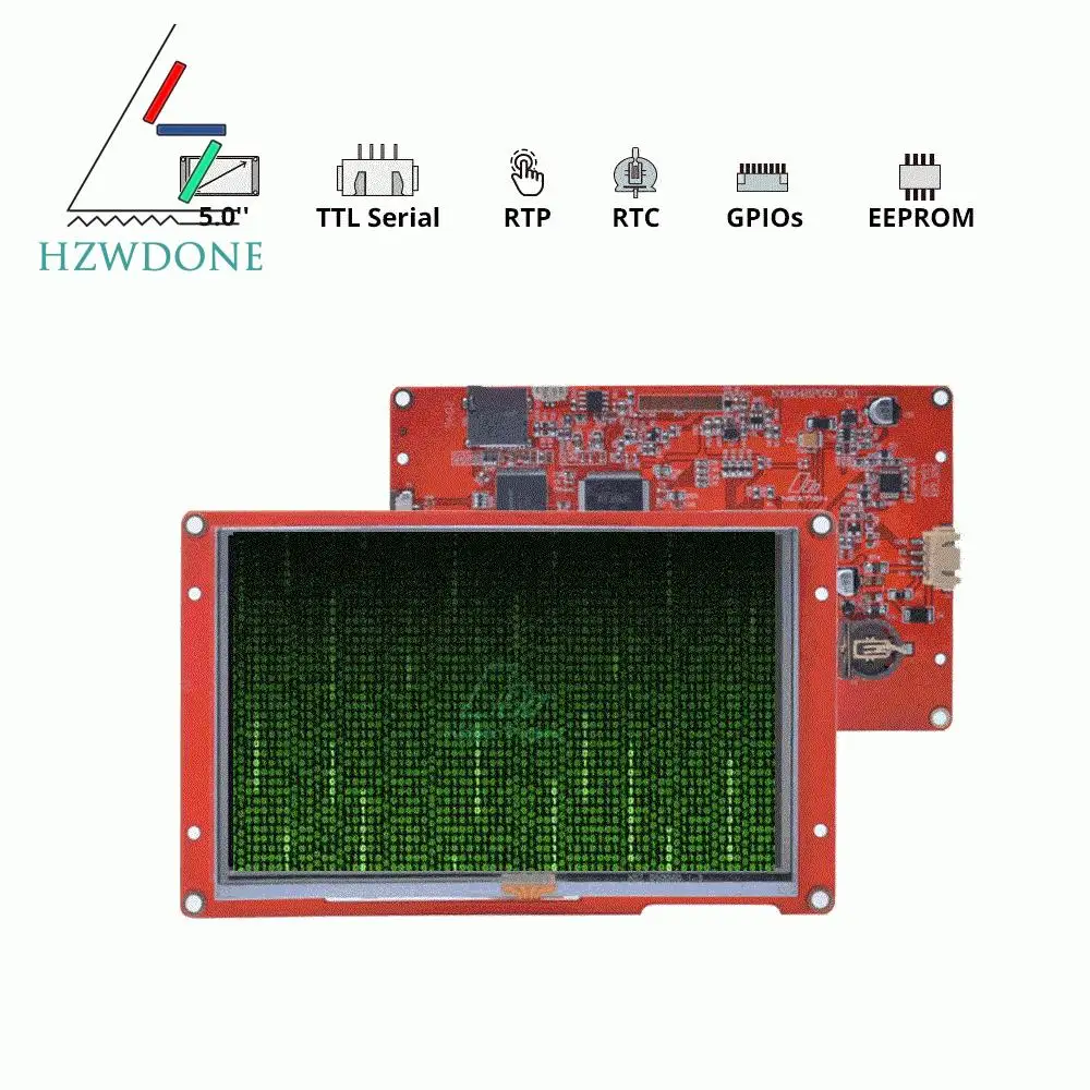 NX8048P050-011R/NX8048P050-011C-5 0 ”Nextion Intelligent Series HMI Touch Display |