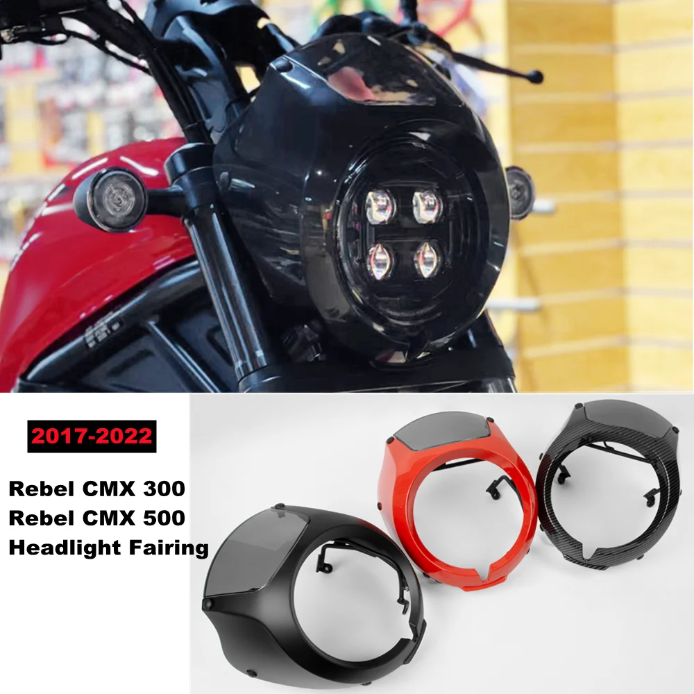 

Motorcycle Headlight Fairing CMX300 CMX500 Windshield Cover for Honda CMX500 Rebel CMX 500 300 Rebel500 2017-2023 2022 2020 2021