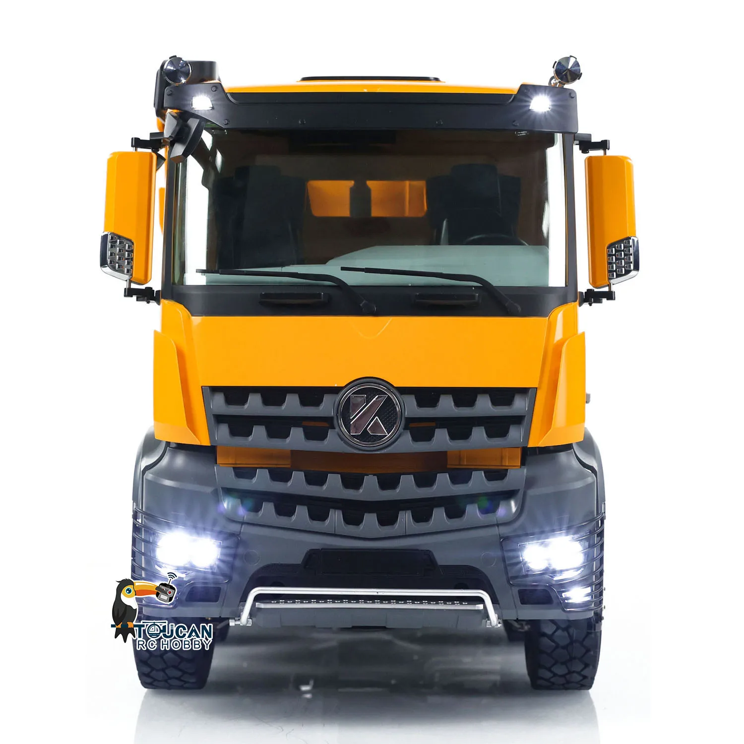 Toys Kabolite 1/14 8X8 K3366 RC Hydraulic Tipper Car Radio Control Finished Dumper Truck Car Machine Light Sound Model for Boys 5