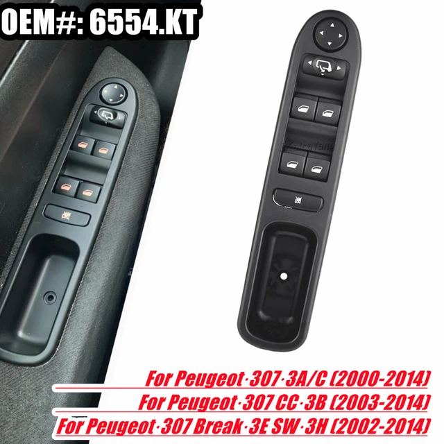 Master Power Window Switch for Peugeot 307 2000-2014 Hatchback CC Wagon 6554 .KT - AliExpress