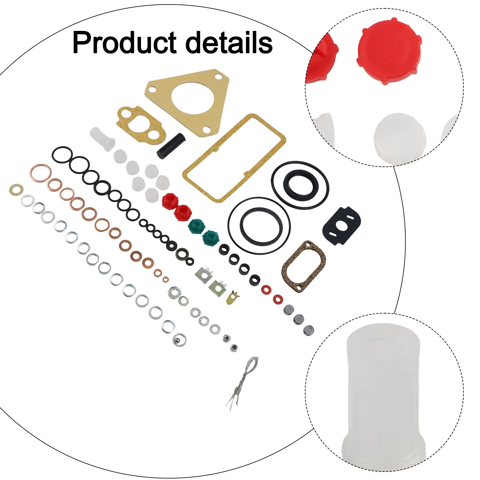 포드, 매시, 퍼거슨 트랙터용 CAV 로터리 디젤 펌프용 인젝션 펌프 씰 및 가스켓 키트 7135 110