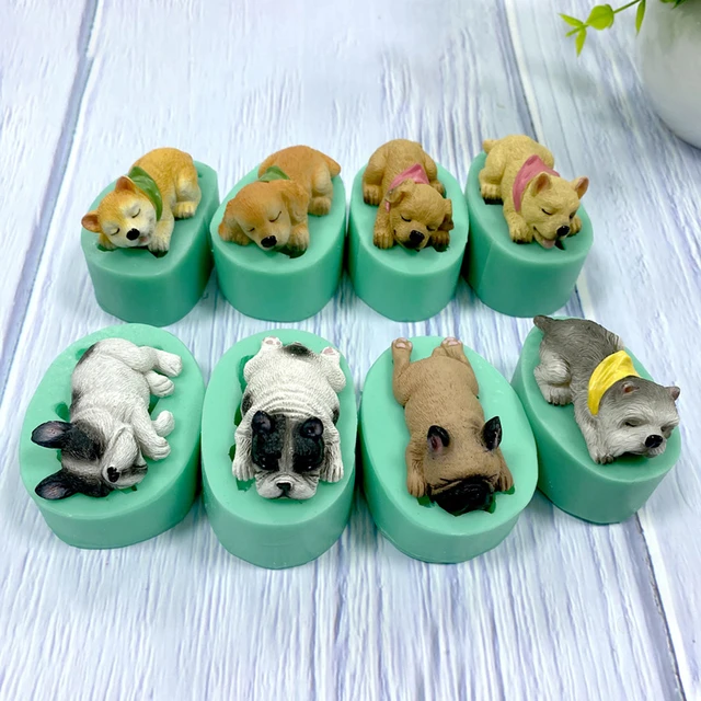 Small Dog Silicone Cake Mold DIY Molds for Lovely Handmade Soap