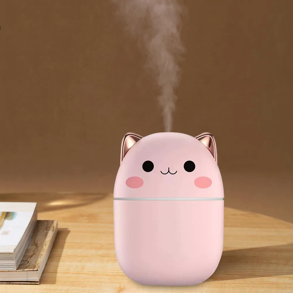 250ml Air Humidifier Cute Aroma Diffuser with Night Light Home Cool Mist